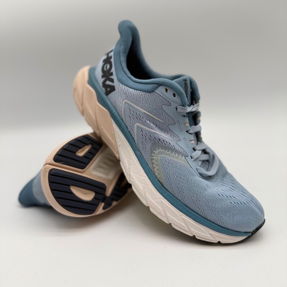 Hoka One One Arahi 5 Womens 7.5 B Blue‎ Fog Provincial Blue Running Shoes